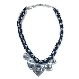 Fashion Chain Necklace with Heart Pendants